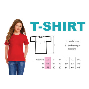 T-Shirt modèle femme XS avec logo de l'école - MPB
