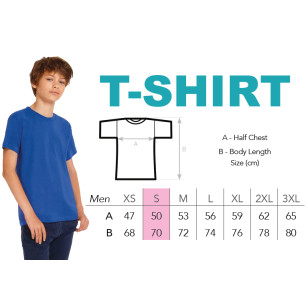 T-Shirt modèle homme S avec logo de l'école - MPB