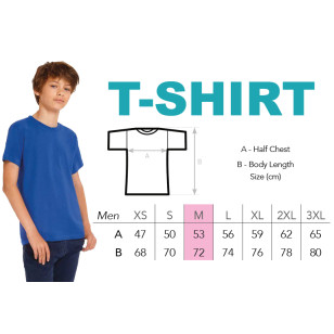 T-Shirt modèle homme M avec logo de l'école - MPB