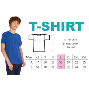 T-Shirt modèle homme L avec logo de l'école - MPB
